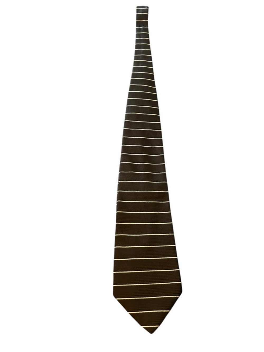 Geoffrey Beene Black Tie with White Stripes
